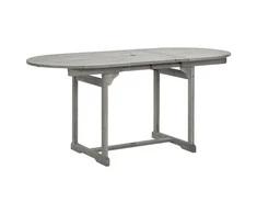 Sodo valgomojo stalas, (120–170)x80x75cm, akacijos masyvas