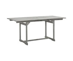 Sodo valgomojo stalas, (120–170)x80x75cm, akacijos masyvas