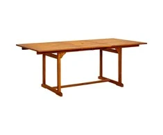 Sodo valgomojo stalas, (150–200)x100x75cm, akacijos masyvas