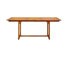 Sodo valgomojo stalas, (150–200)x100x75cm, akacijos masyvas