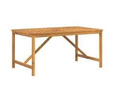 Sodo valgomojo stalas, 150x90x74cm, akacijos medienos masyvas