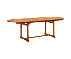 Sodo valgomojo stalas, (160–240)x100x75cm, akacijos masyvas
