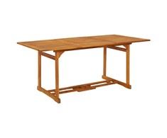 Sodo valgomojo stalas, 180x90x75 cm, akacijos medienos masyvas