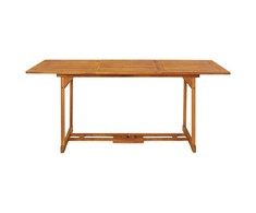 Sodo valgomojo stalas, 180x90x75 cm, akacijos medienos masyvas