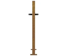 Sodo vartai, 105x105cm, corten plienas, medžio dizaino