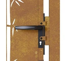 Sodo vartai, 105x130cm, corten plienas, bambuko dizaino