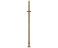 Sodo vartai, 105x130cm, corten plienas, medžio dizaino