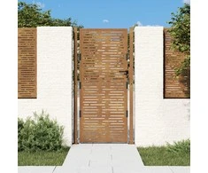 Sodo vartai, 105x180cm, corten plienas, kvadratų dizaino