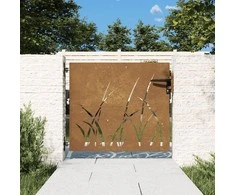Sodo vartai, 85x100cm, corten plienas, žolės dizaino