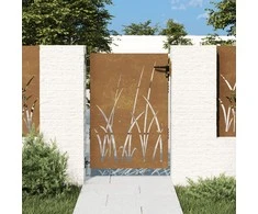 Sodo vartai, 85x125cm, corten plienas, žolės dizaino