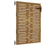 Sodo vartai, 85x150cm, corten plienas, kvadratų dizaino