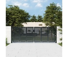 Sodo vartai, antracito spalvos, 300x125cm, plienas