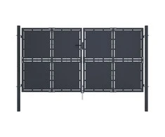 Sodo vartai, antracito spalvos, 300x150cm, plienas