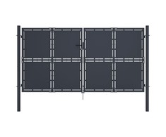 Sodo vartai, antracito spalvos, 300x175cm, plienas