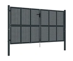 Sodo vartai, antracito spalvos, 300x125cm, plienas