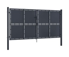 Sodo vartai, antracito spalvos, 300x175cm, plienas