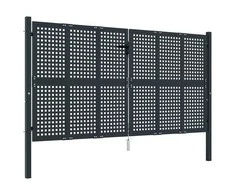 Sodo vartai, antracito spalvos, 300x150cm, plienas