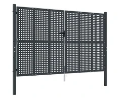 Sodo vartai, antracito spalvos, 300x175cm, plienas