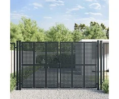 Sodo vartai, antracito spalvos, 300x200cm, plienas