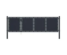 Sodo vartai, antracito spalvos, 350x100cm, plienas