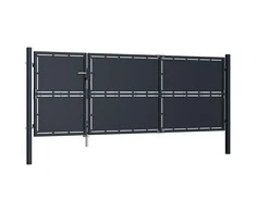 Sodo vartai, antracito spalvos, 350x125cm, plienas