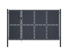 Sodo vartai, antracito spalvos, 350x175cm, plienas