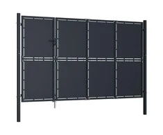 Sodo vartai, antracito spalvos, 350x175cm, plienas