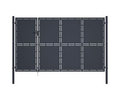 Sodo vartai, antracito spalvos, 350x200cm, plienas