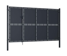 Sodo vartai, antracito spalvos, 350x200cm, plienas