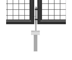Sodo vartai, antracito spalvos, 400x100cm, plienas