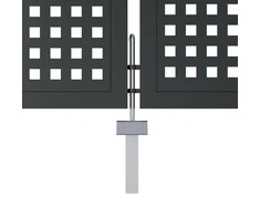 Sodo vartai, antracito spalvos, 400x125cm, plienas