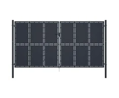 Sodo vartai, antracito spalvos, 400x175cm, plienas
