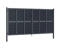Sodo vartai, antracito spalvos, 400x175cm, plienas