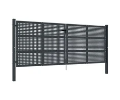 Sodo vartai, antracito, 400x150cm, plienas