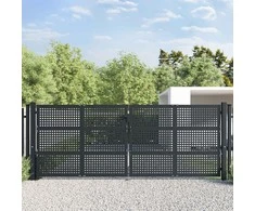 Sodo vartai, antracito, 400x150cm, plienas