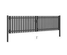 Sodo vartai, antracito spalvos, 4x1,25m, plienas