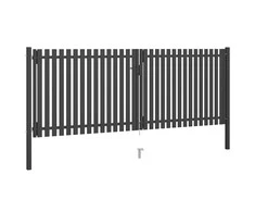 Sodo vartai, antracito spalvos, 4x1,7m, plienas