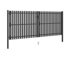 Sodo vartai, antracito spalvos, 4x2m, plienas