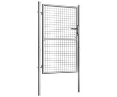 Sodo vartai, sidabrinės sp., 105x175cm, galvanizuotas plienas