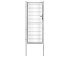 Sodo vartai, sidabrinės sp., 105x250cm, galvanizuotas plienas