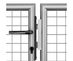 Sodo vartai, sidabrinės sp., 306x225cm, galvanizuotas plienas