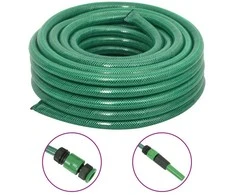 Sodo žarna su tvirtinimo detalėmis, žalia, 0,75", 10m, PVC