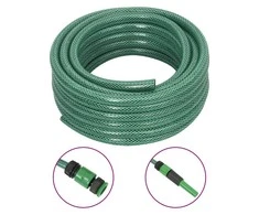 Sodo žarna su tvirtinimo detalėmis, žalia, 0,5", 20m, PVC