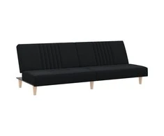Sofa-lova, juodos spalvos, audinys