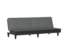 Sofa-lova, tamsiai pilkos spalvos, audinys