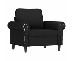 Sofa Krėslas, juodos spalvos, 60cm, aksomas