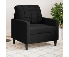 Sofa Krėslas, juodos spalvos, 60cm, aksomas