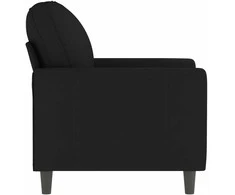 Sofa Krėslas, juodos spalvos, 60cm, aksomas