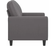 Sofa Krėslas, pilkos spalvos, 60cm, dirbtinė oda