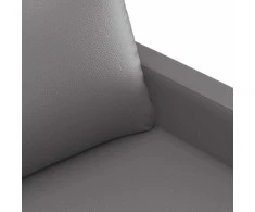 Sofa Krėslas, pilkos spalvos, 60cm, dirbtinė oda